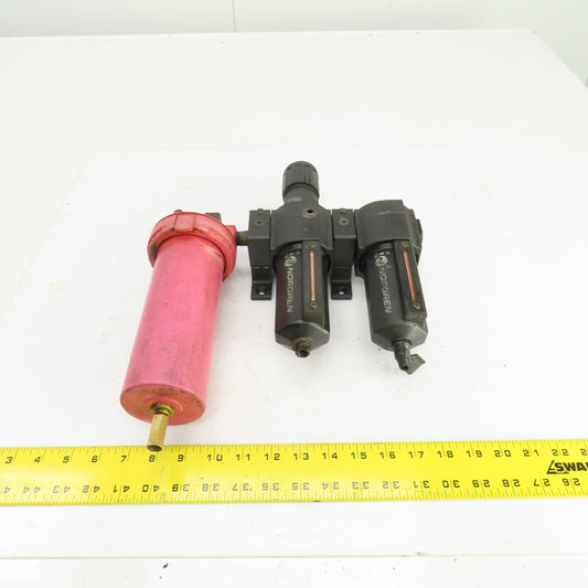 Norgren L74M-3AP-QDN Pneumatic Filter Regulator Lubricator FRL 2250PSIG 3/8" NPT