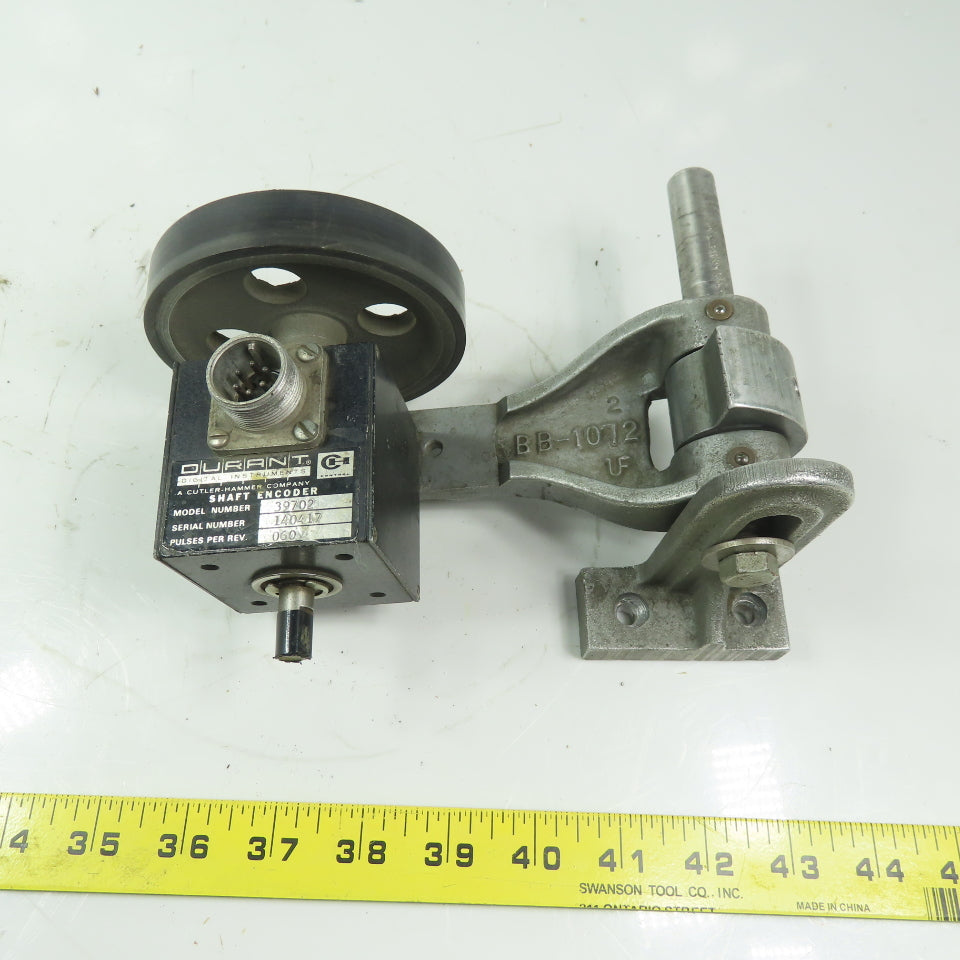 Durrant Cutler Hammer 39702 Shaft Encoder .060 Pulses Per Rev W/Swing Arm