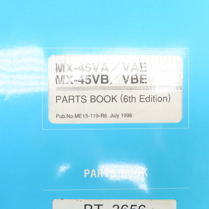 Okuma MX-45VA 45VB/VBE Parts Operation Maintenance Electrical Instruction Lot/6