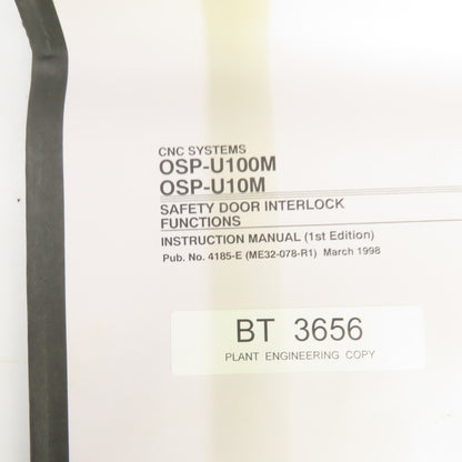 Okuma MX-45VA 45VB/VBE Parts Operation Maintenance Electrical Instruction Lot/6