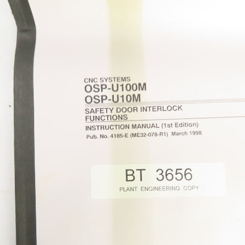 Okuma MX-45VA 45VB/VBE Parts Operation Maintenance Electrical Instruction Lot/6