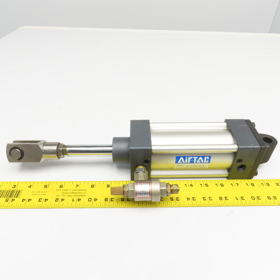 AirTac SI63X75-S 63mm Bore x 75mm Stroke Double Acting Air Cylinder