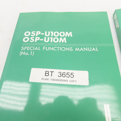 Okuma OSP-U100M OSP-U10M Maintenance, Instruction, Programming Manuals Lot/7