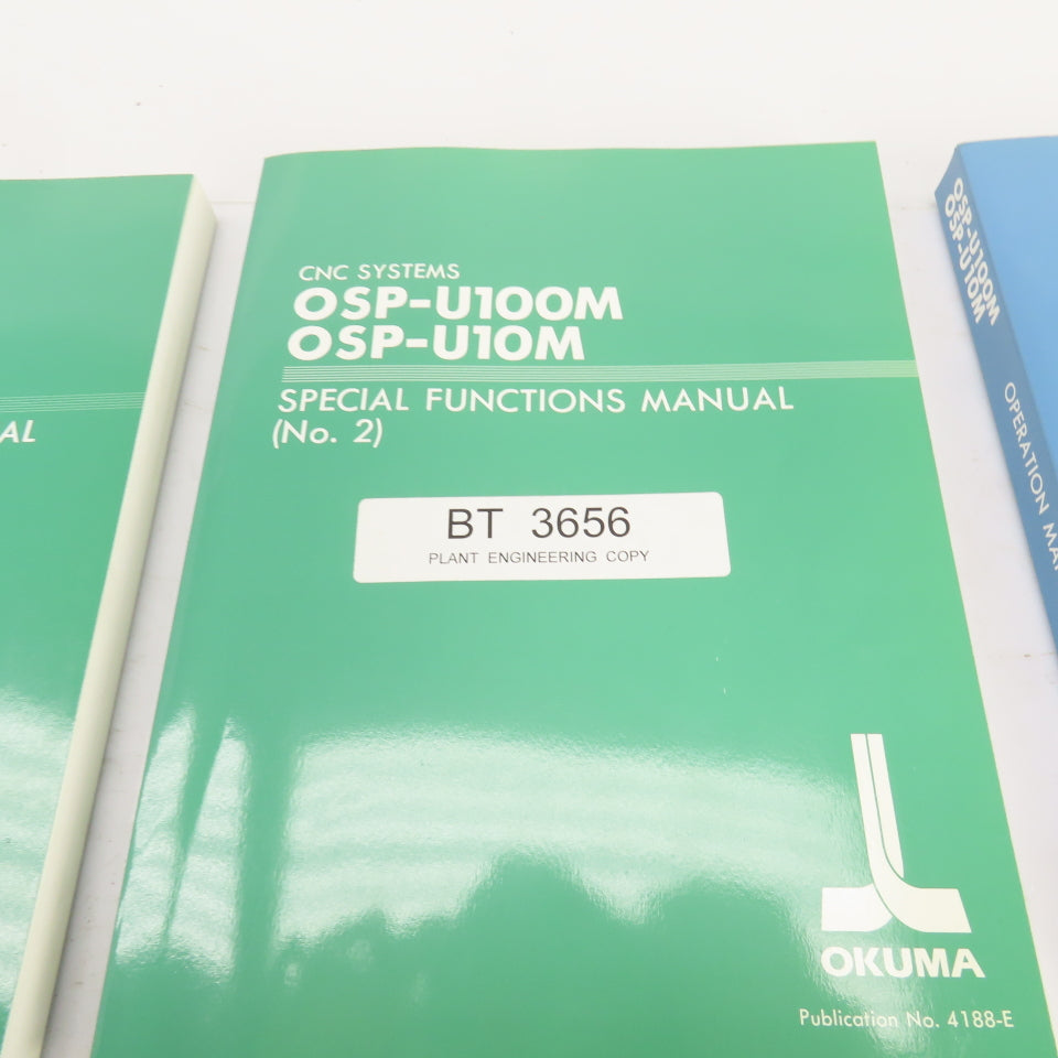 Okuma OSP-U100M OSP-U10M Maintenance, Instruction, Programming Manuals Lot/7