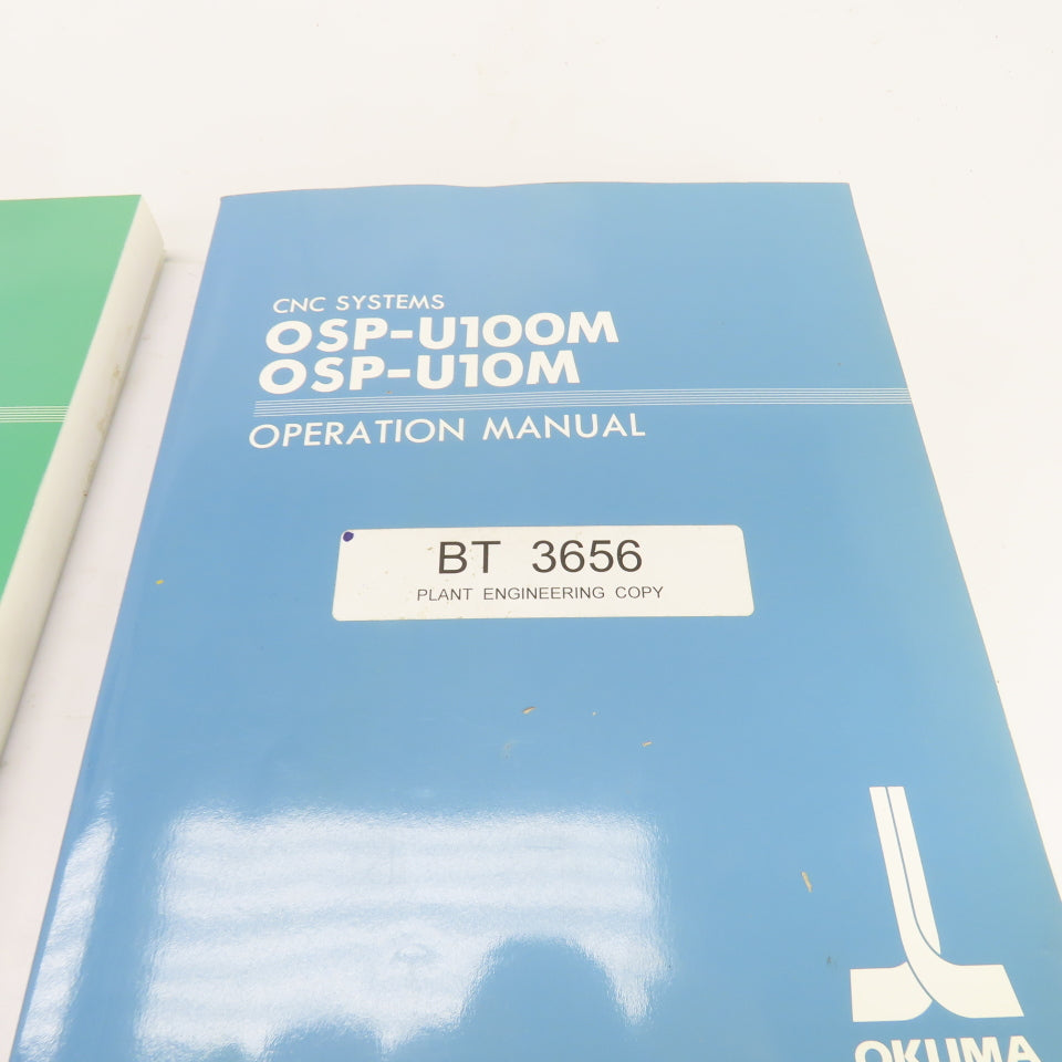Okuma OSP-U100M OSP-U10M Maintenance, Instruction, Programming Manuals Lot/7