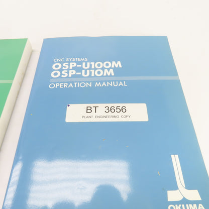 Okuma OSP-U100M OSP-U10M Maintenance, Instruction, Programming Manuals Lot/7