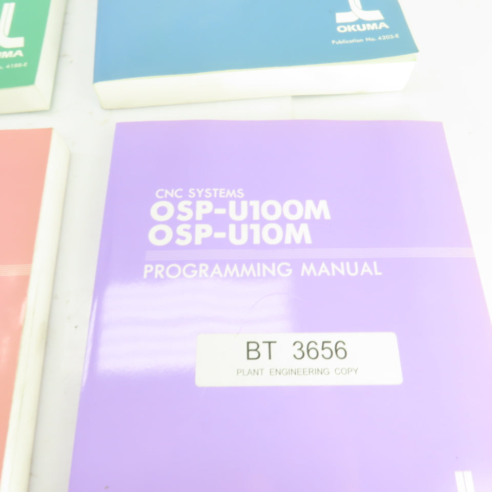 Okuma OSP-U100M OSP-U10M Maintenance, Instruction, Programming Manuals Lot/7