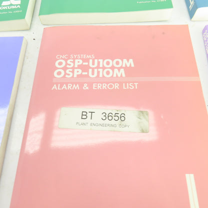 Okuma OSP-U100M OSP-U10M Maintenance, Instruction, Programming Manuals Lot/7