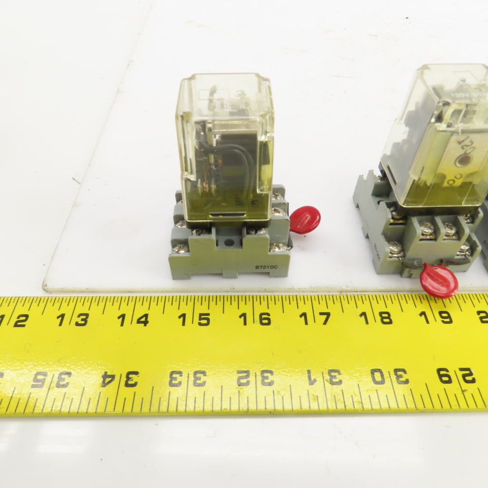 Potter & Brumfield KRPA-14AN-120 Power Relay 120V 50/60HZ W/Base Lot/7