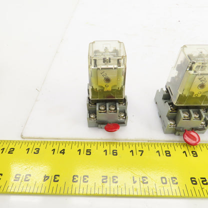 Potter & Brumfield KRPA-14AN-120 Power Relay 120V 50/60HZ W/Base Lot/7