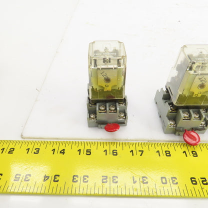 Potter & Brumfield KRPA-14AN-120 Power Relay 120V 50/60HZ W/Base Lot/7