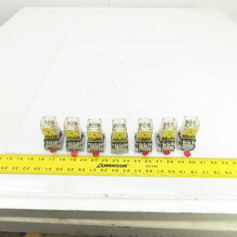 Potter & Brumfield KRPA-14AN-120 Power Relay 120V 50/60HZ W/Base Lot/7
