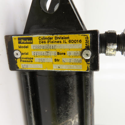 Parker CBB2AU34AC Double Acting Pneumatic Cylinder 3" Stroke 2" Bore 1" Rod