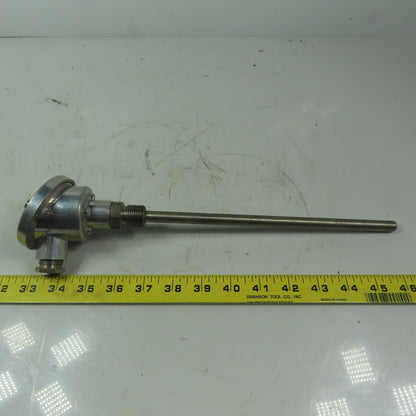 FAS 10" Thermocouple Industrial Probe 100 OMS 0°C PT