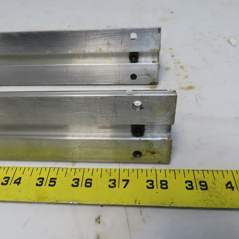 Lee Controls SA16-24-PD 1"x24" Linear Round Guide Rails W/Alum. Supports Lot /2