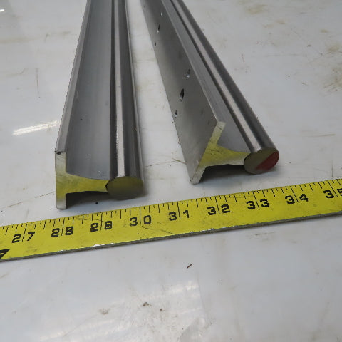 Thompson SA16-PD Linear 1"x24" Round Guide Rails W/Alum. Supports Lot /2