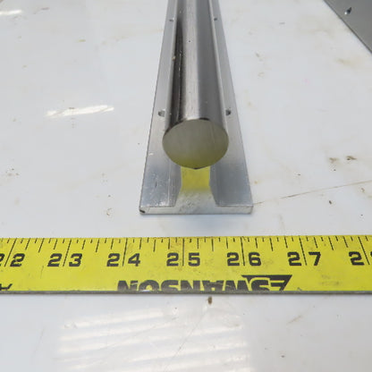 Thompson SA16-PD Linear 1"x24" Round Guide Rails W/Alum. Supports Lot /2