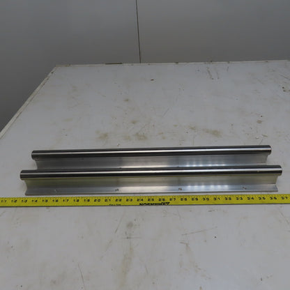 Thompson SA16-PD Linear 1"x24" Round Guide Rails W/Alum. Supports Lot /2