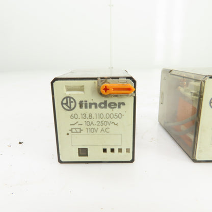 FInder 60.13.8.110.0050  General Purpose Relay 110V Coil Lot Of 2