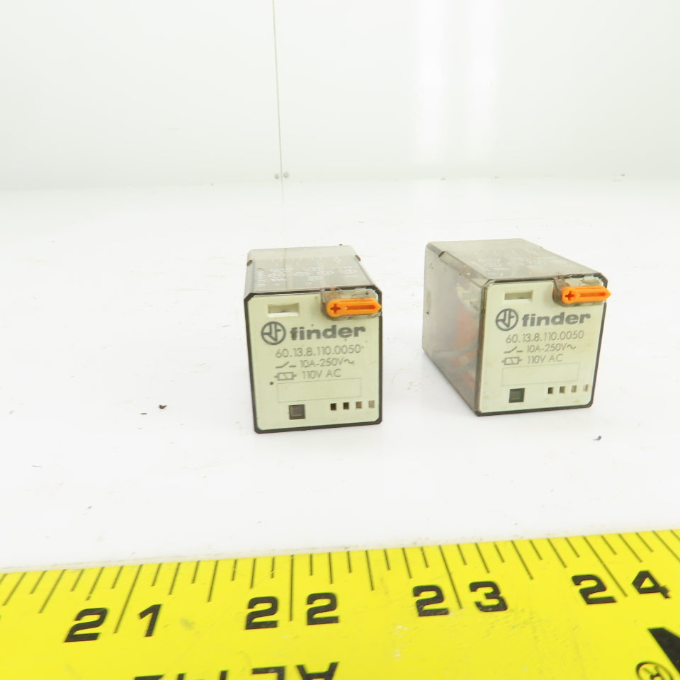 FInder 60.13.8.110.0050  General Purpose Relay 110V Coil Lot Of 2