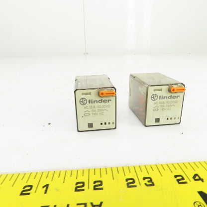 FInder 60.13.8.110.0050  General Purpose Relay 110V Coil Lot Of 2