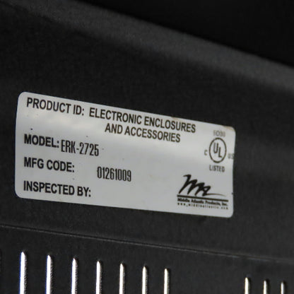 Middle Atlantic ERK-2725 27u Server Rack Enclosure 22" x 25" x 51-1/2" Tall