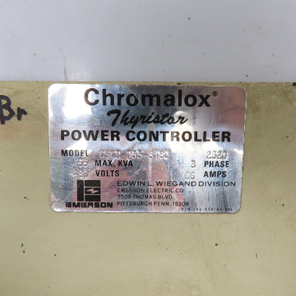 Chromalox CSCR-055-3480 55KAV Thyristor Power Controller 480V 3PH 66A 3PH