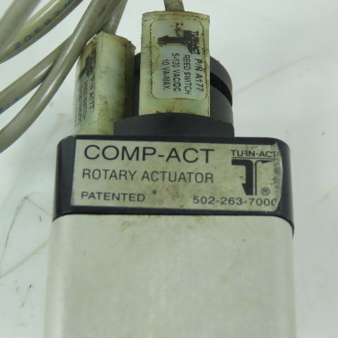 Comp-ACT 061-B1086C Rotary Actuator About 270° of Rotation 1/8" Ports 3/8" Shaft