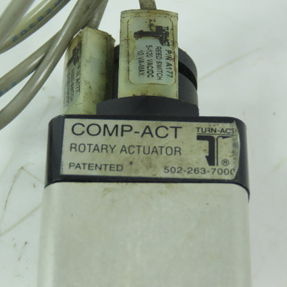 Comp-ACT 061-B1086C Rotary Actuator About 270° of Rotation 1/8" Ports 3/8" Shaft