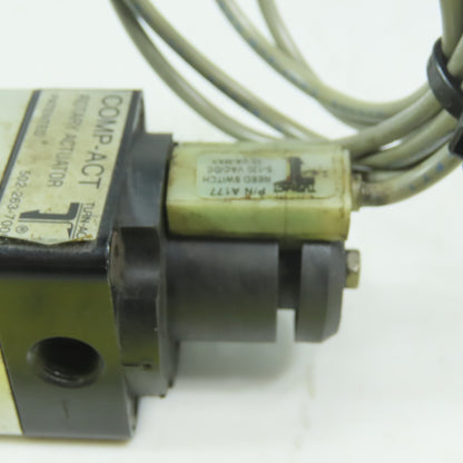 Comp-ACT 061-B1086C Rotary Actuator About 270° of Rotation 1/8" Ports 3/8" Shaft