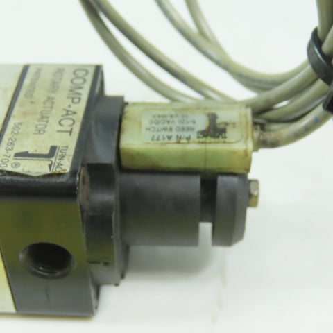 Comp-ACT 061-B1086C Rotary Actuator About 270° of Rotation 1/8" Ports 3/8" Shaft
