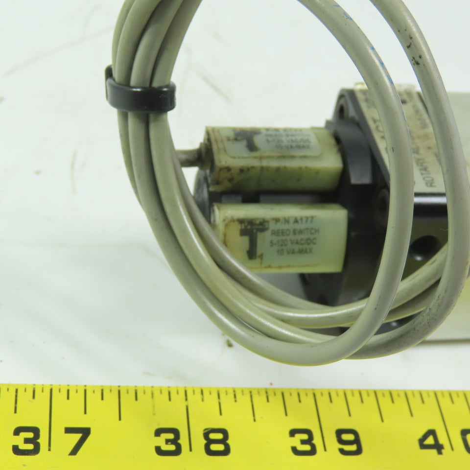 Comp-ACT 061-B1086C Rotary Actuator About 270° of Rotation 1/8" Ports 3/8" Shaft