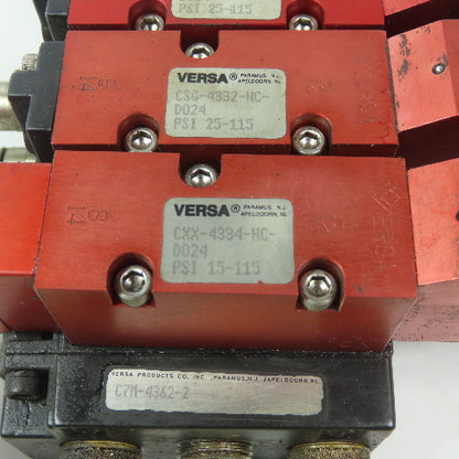 Versa CXX-4334-HC-D024,  CSG-4332-HC-D024 , C7M-4362-4 24V Solenoid Valve Block