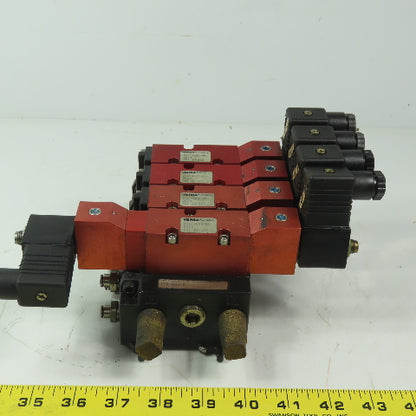 Versa CXX-4334-HC-D024,  CSG-4332-HC-D024 , C7M-4362-4 24V Solenoid Valve Block