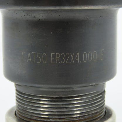 CAT50 ER32X4.000 E Tool Holder 4" Projection W/ 5/8" Collet & Nut