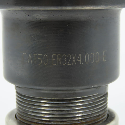 CAT50 ER32X4.000 E Tool Holder 4" Projection W/ 5/8" Collet & Nut
