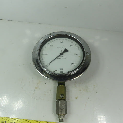 WIKA 1267607 6" Flanged Mount Pressure Test Gauge 0-3000 PSI