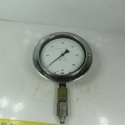 WIKA 1267607 6" Flanged Mount Pressure Test Gauge 0-3000 PSI