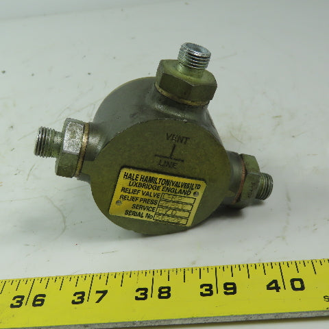 Hale Hamilton LPR2 Hydraulic Low Pressure Relief Valve 25PSI