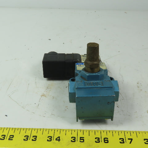 MAC 55B-12-PI-111JA Pneumatic Solenoid Valve 3/8" NPT W/PID-111JA 120V Coil