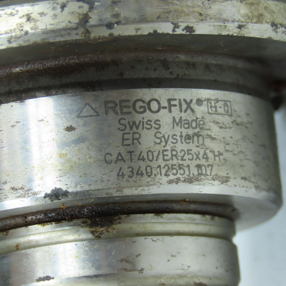 Rego-Fix CAT40/ER25X4H Collet Chuck Tool Holder W/Hi-Q/ER25