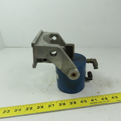Fabcoair Pancake Cylinder 2" Bore 2" Stroke W/Pivot Swing Mount Bracket