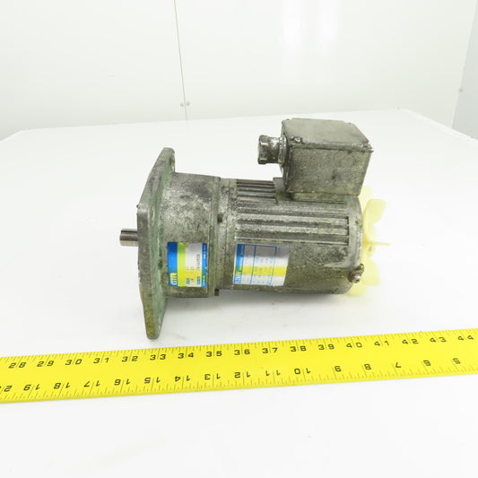 Nissei GTR 20:1 Ratio Gear Motor 86RPM Output 200/220V 3PH 18mm Shaft