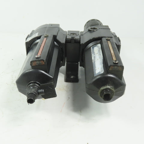 Excelon L74M-4AP-QDN &  B74G-4AK-AD1-RMG 1/2" NPT Filter Regulator Lubricator