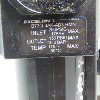 Excelon L73M-3AP-QDN &  B73G-3AK-AD3-RMN 3/8" NPT Filter Regulator Lubricator