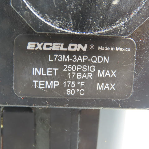Excelon L73M-3AP-QDN &  B73G-3AK-AD3-RMN 3/8" NPT Filter Regulator Lubricator
