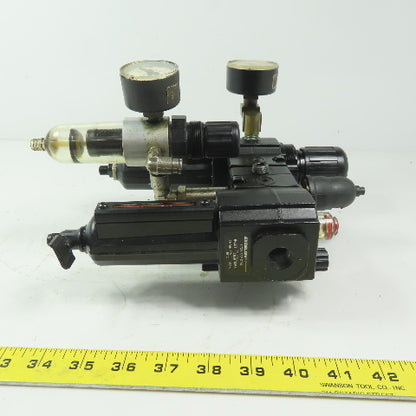 Excelon L73M-3AP-QDN &  B73G-3AK-AD3-RMN 3/8" NPT Filter Regulator Lubricator