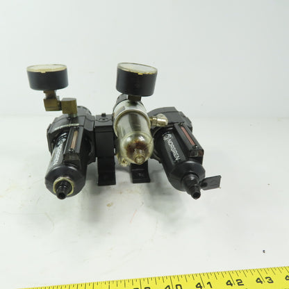 Excelon L73M-3AP-QDN &  B73G-3AK-AD3-RMN 3/8" NPT Filter Regulator Lubricator