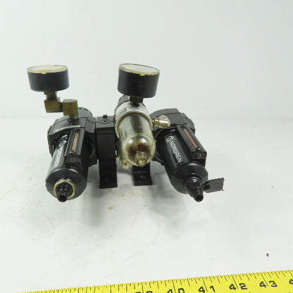 Excelon L73M-3AP-QDN &  B73G-3AK-AD3-RMN 3/8" NPT Filter Regulator Lubricator