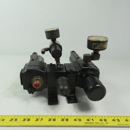 Excelon L73M-3AP-QDN &  B73G-3AK-AD3-RMN 3/8" NPT Filter Regulator Lubricator